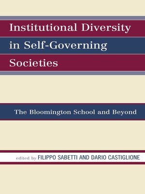 cover image of Institutional Diversity in Self-Governing Societies